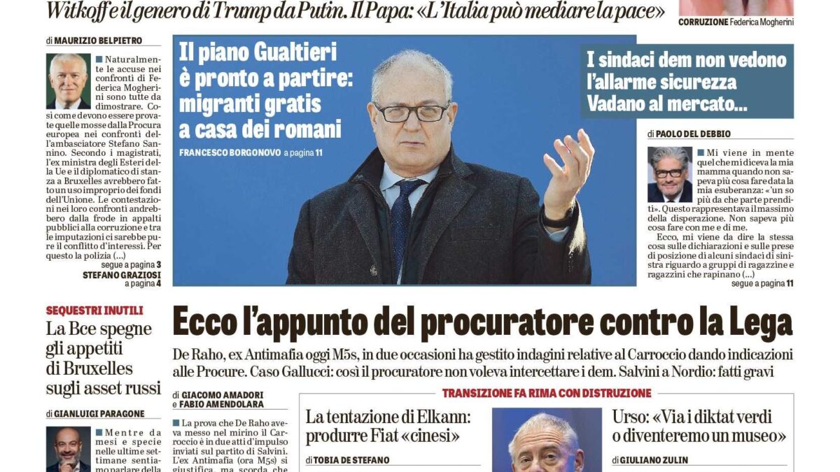 Oggi in edicola