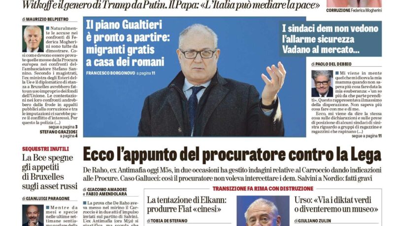 Oggi in edicola