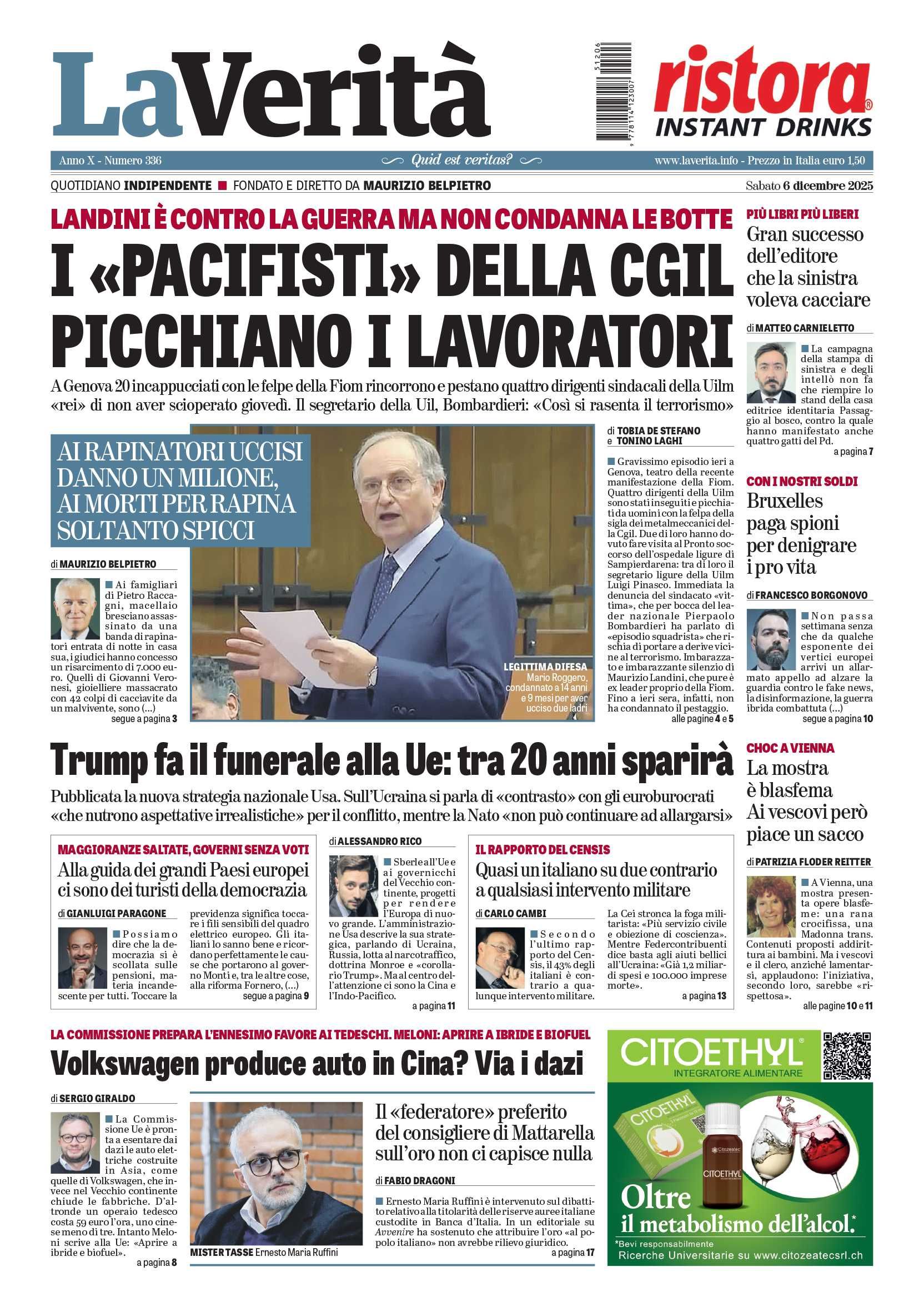 Oggi in edicola