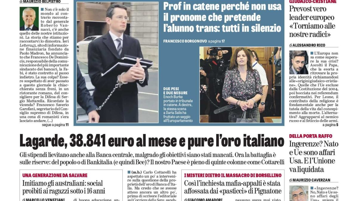 Oggi in edicola