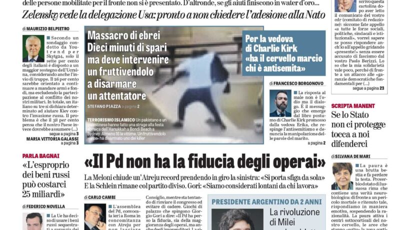 Oggi in edicola