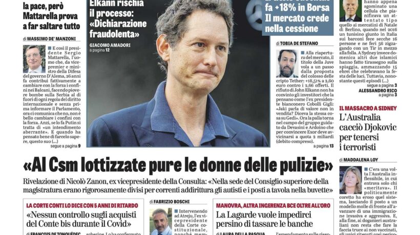 Oggi in edicola