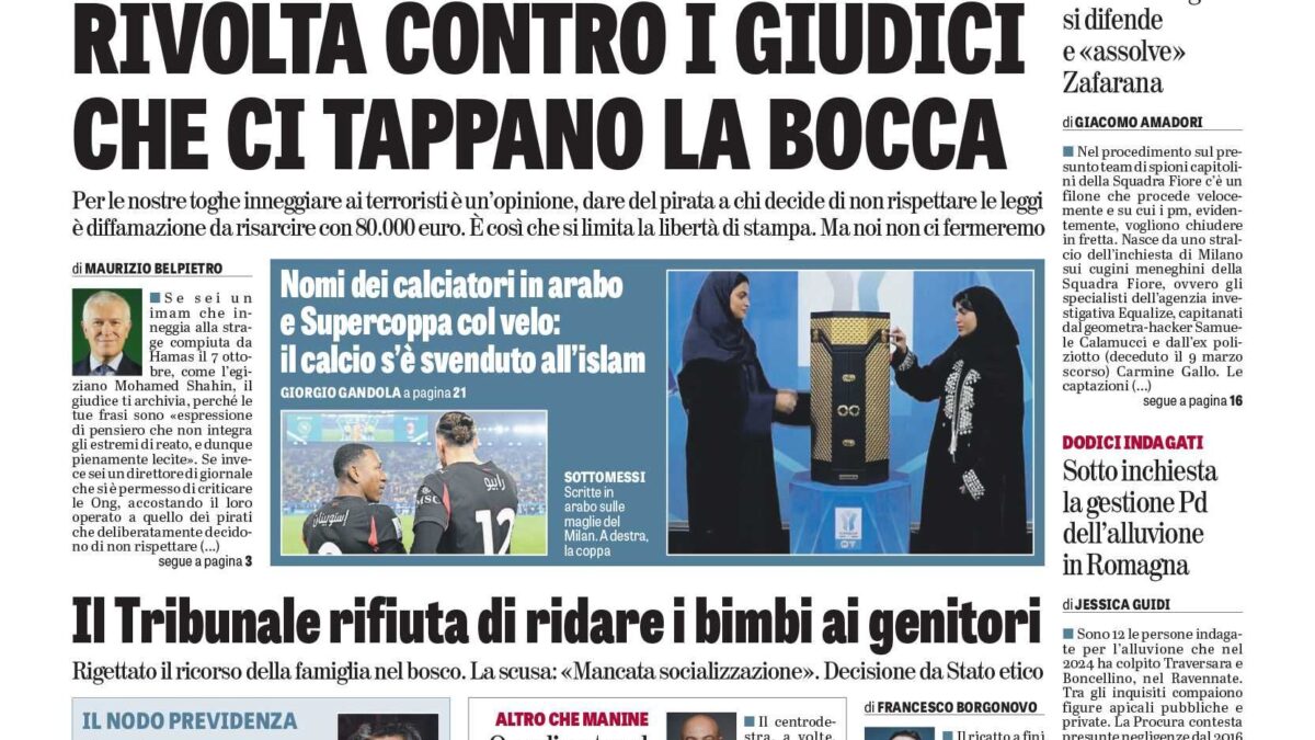 Oggi in edicola