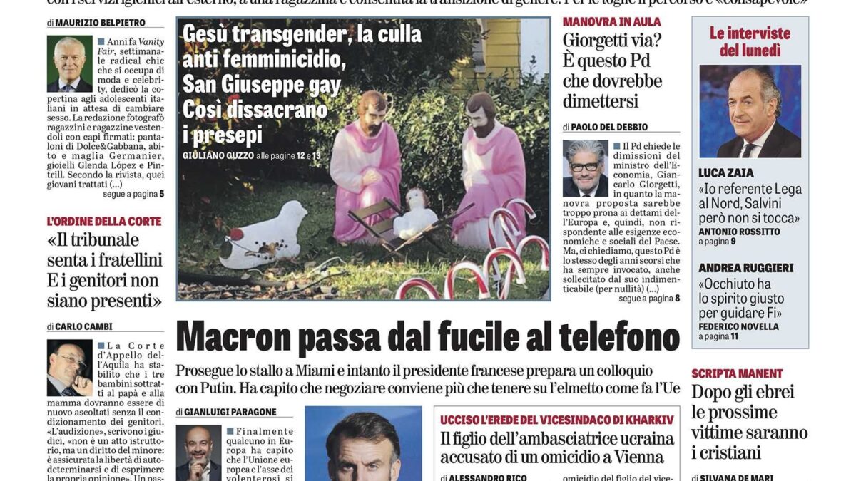 Oggi in edicola