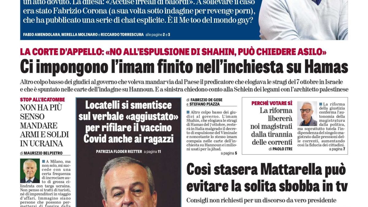 Oggi in edicola