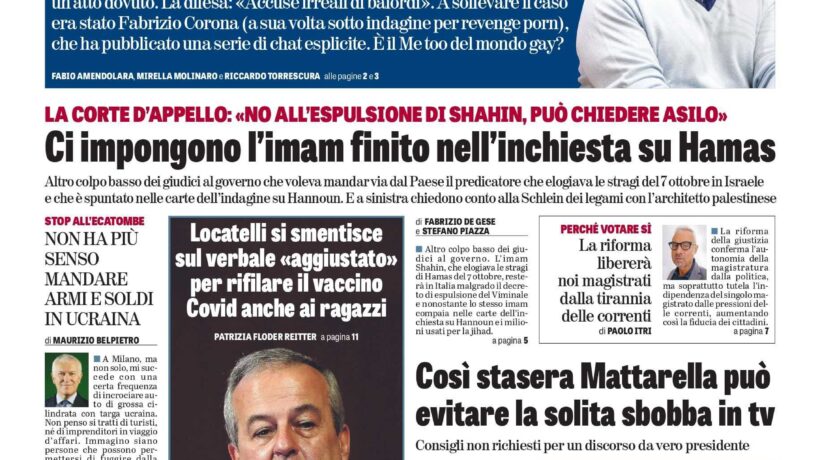 Oggi in edicola