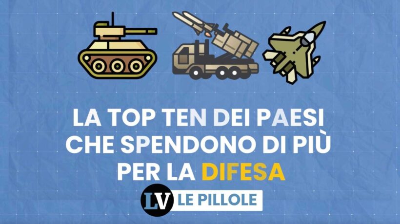 La top ten dei Paesi che spendono di più per la difesa