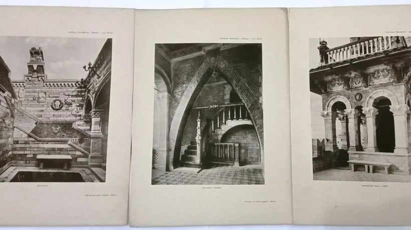 Alcuni particolari del castello in una pubblicazione d'epoca
