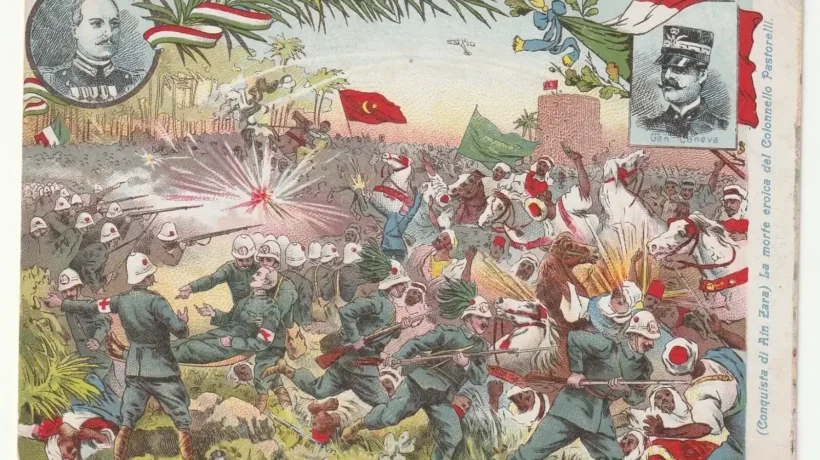 La conquista di Ain Zara in una illustrazione dell'epoca
