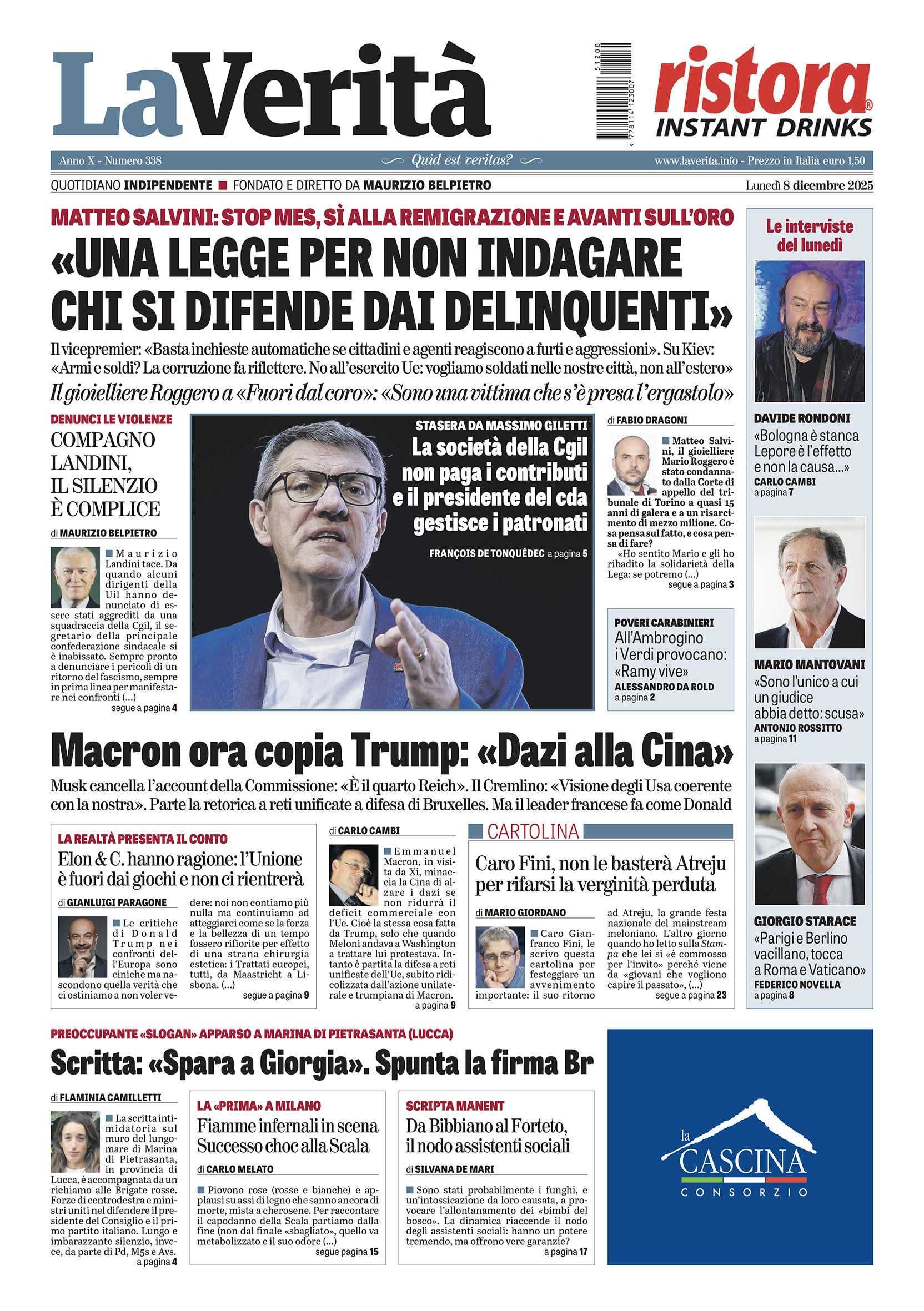 Oggi in edicola