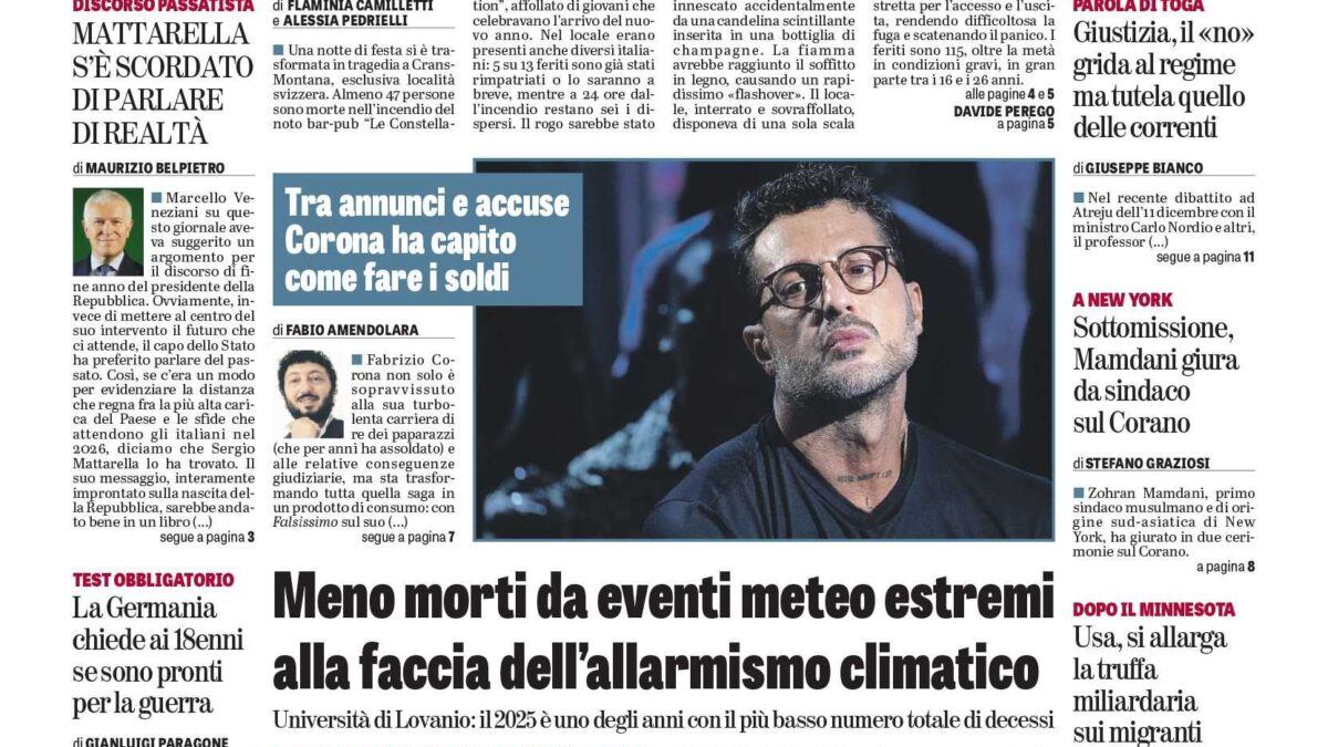 Oggi in edicola