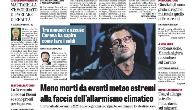 Oggi in edicola