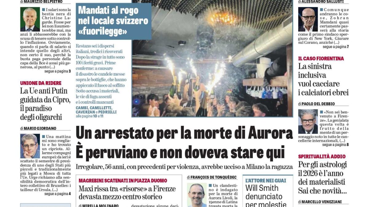 Oggi in edicola