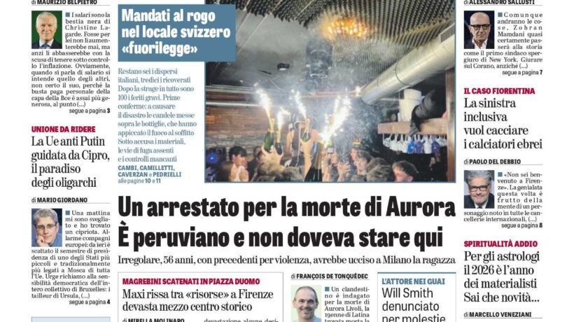 Oggi in edicola