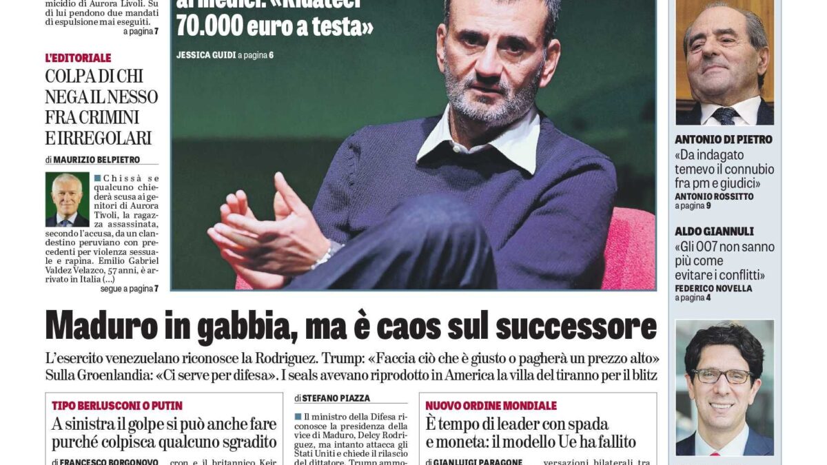 Oggi in edicola