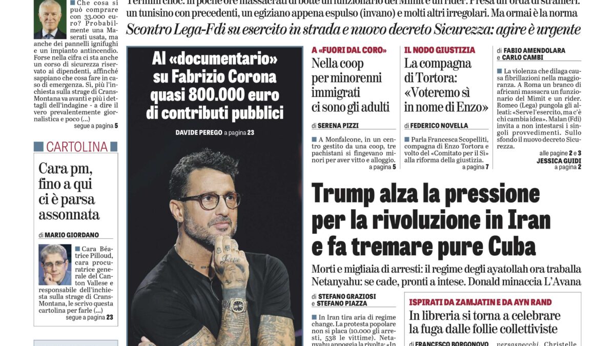 Oggi in edicola