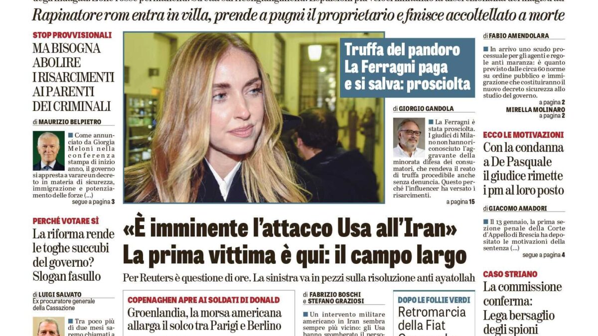 Oggi in edicola