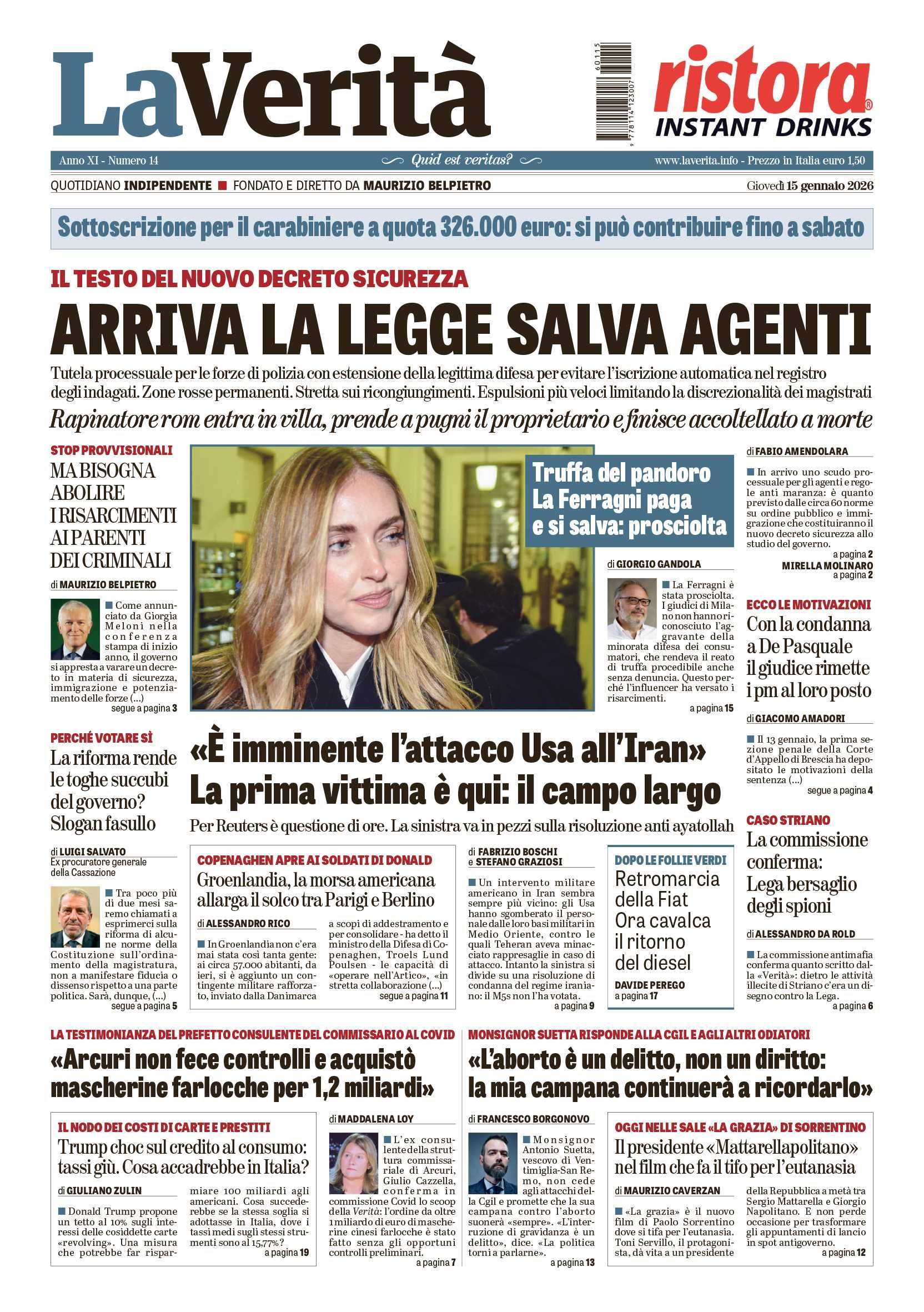 Oggi in edicola