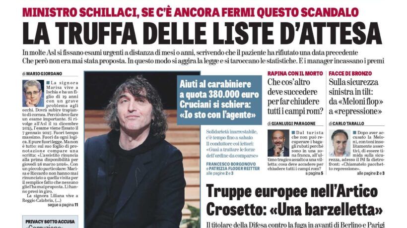 Oggi in edicola