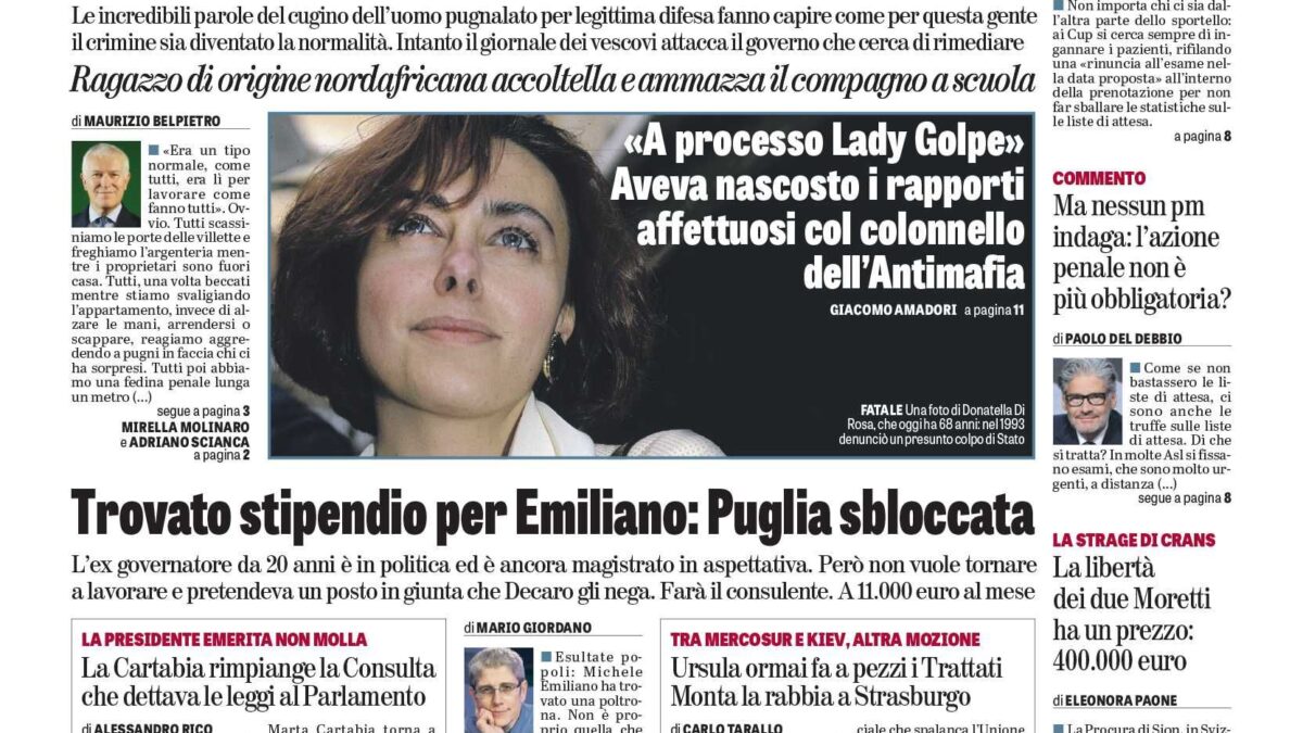 Oggi in edicola