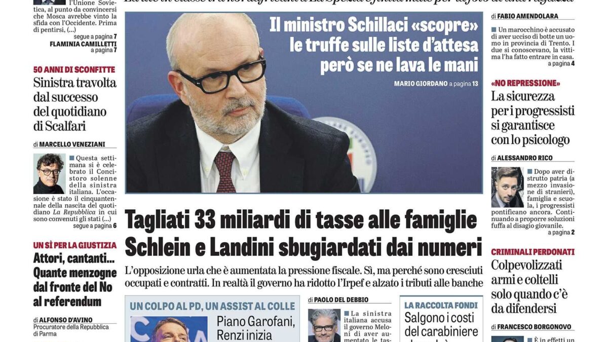 Oggi in edicola