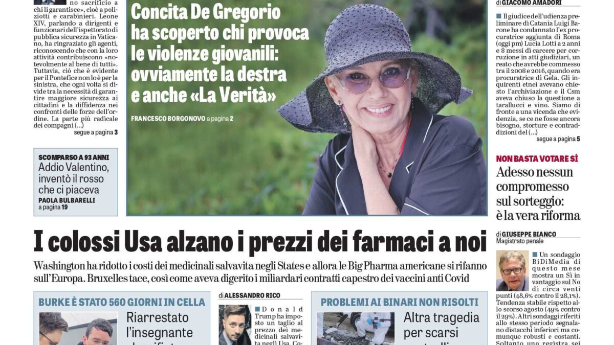 Oggi in edicola