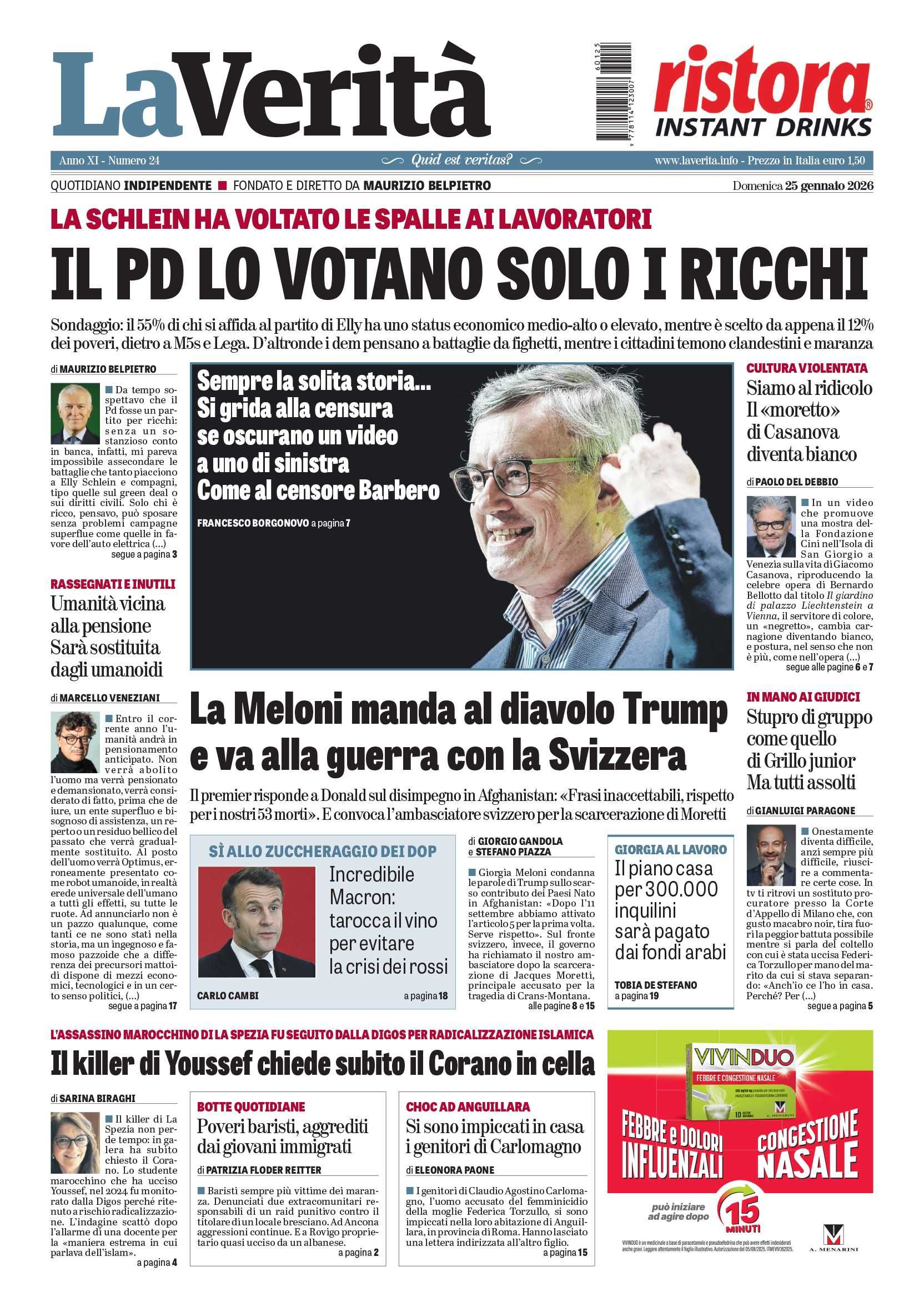 Oggi in edicola