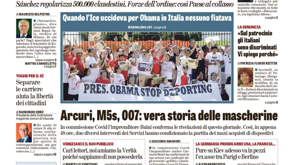 Oggi in edicola