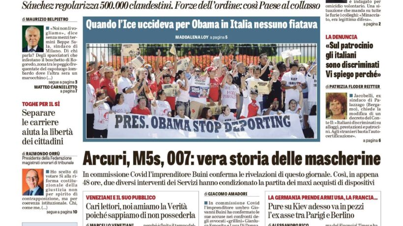 Oggi in edicola