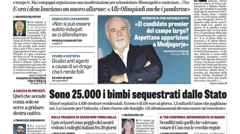 Oggi in edicola