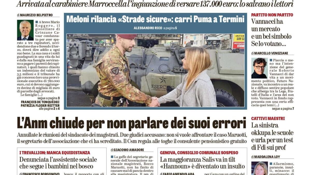 Oggi in edicola