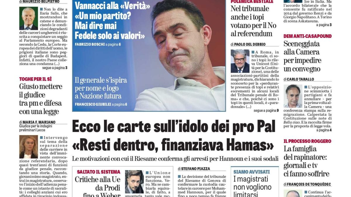 Oggi in edicola