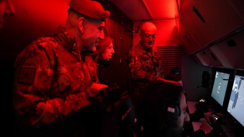 La control room del sistema SAMP/T NG (Esercito Italiano)