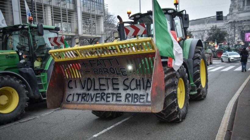 Agricoltori rovinati per una briciola di Pil