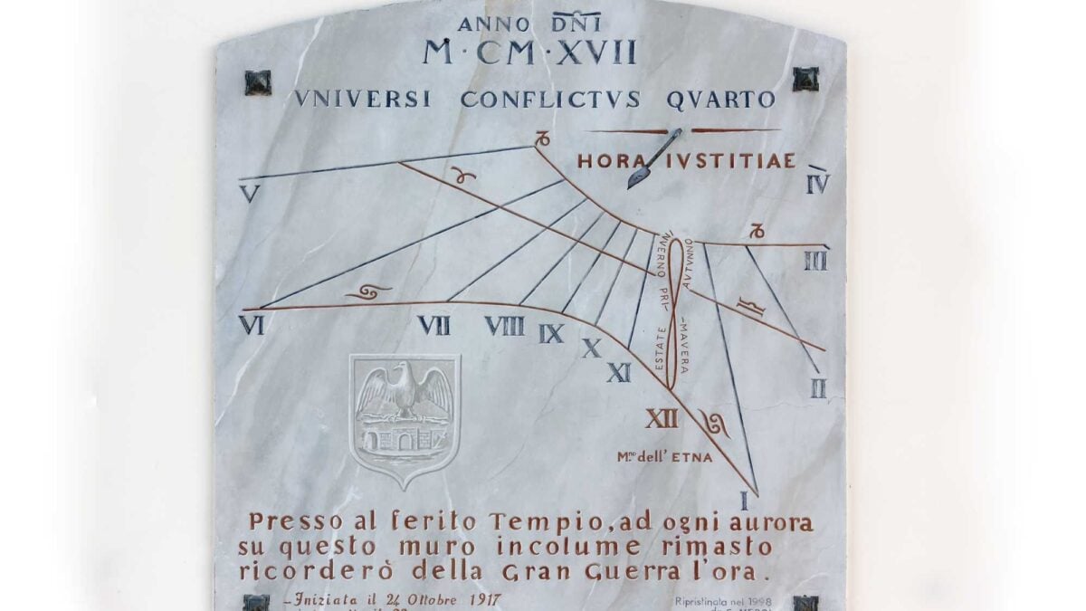 «La luce e l’ombra della Storia» nelle meridiane della Grande Guerra