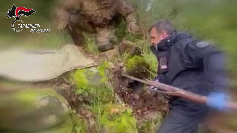 I Carabinieri scoprono un arsenale in Aspromonte