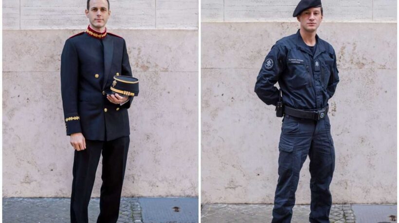 Uniforme da mezza gala e uniforme moderna operativa (Päpstliche Schweizergarde)