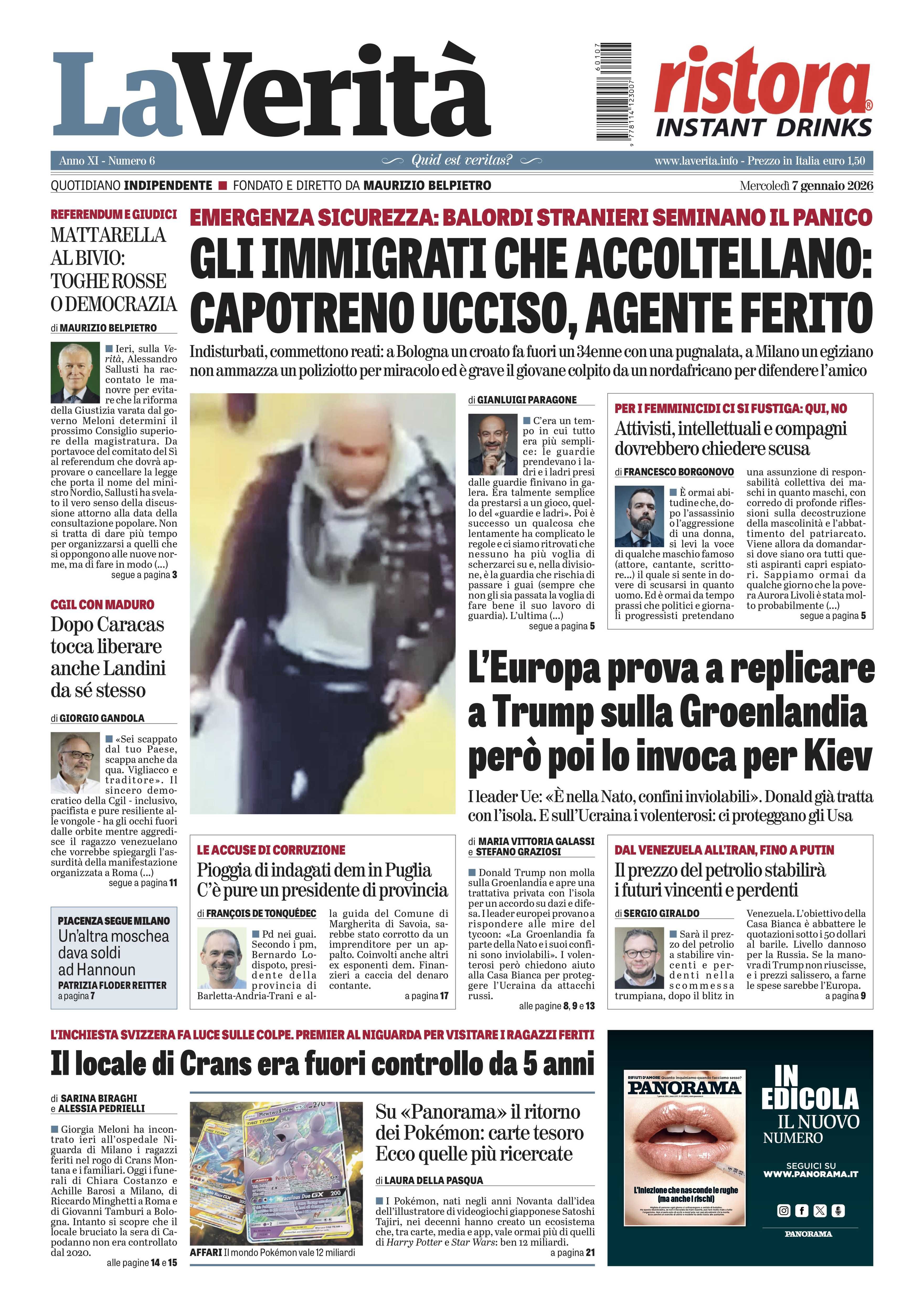 Oggi in edicola