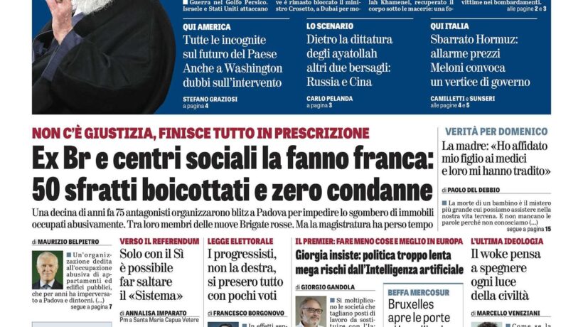 Oggi in edicola