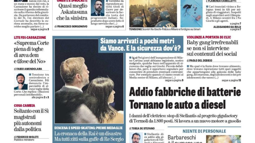 Oggi in edicola