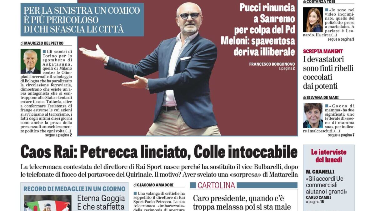 Oggi in edicola