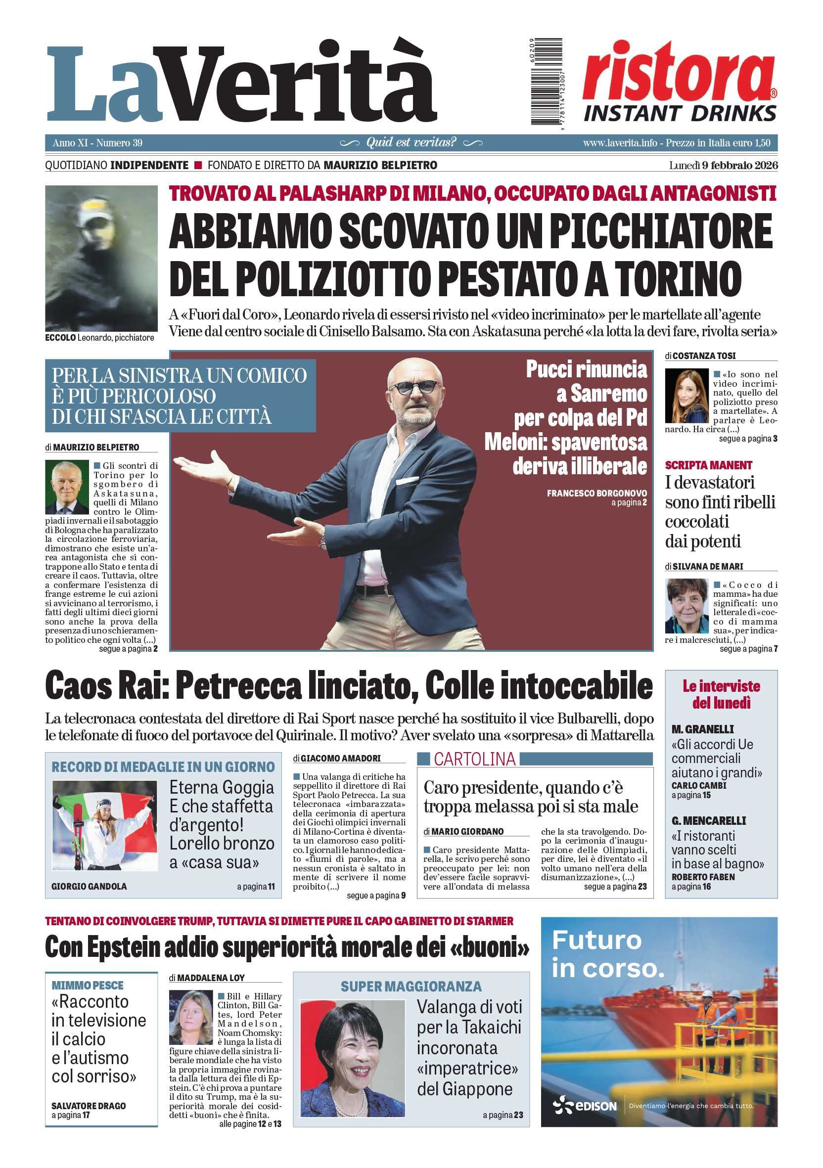 Oggi in edicola