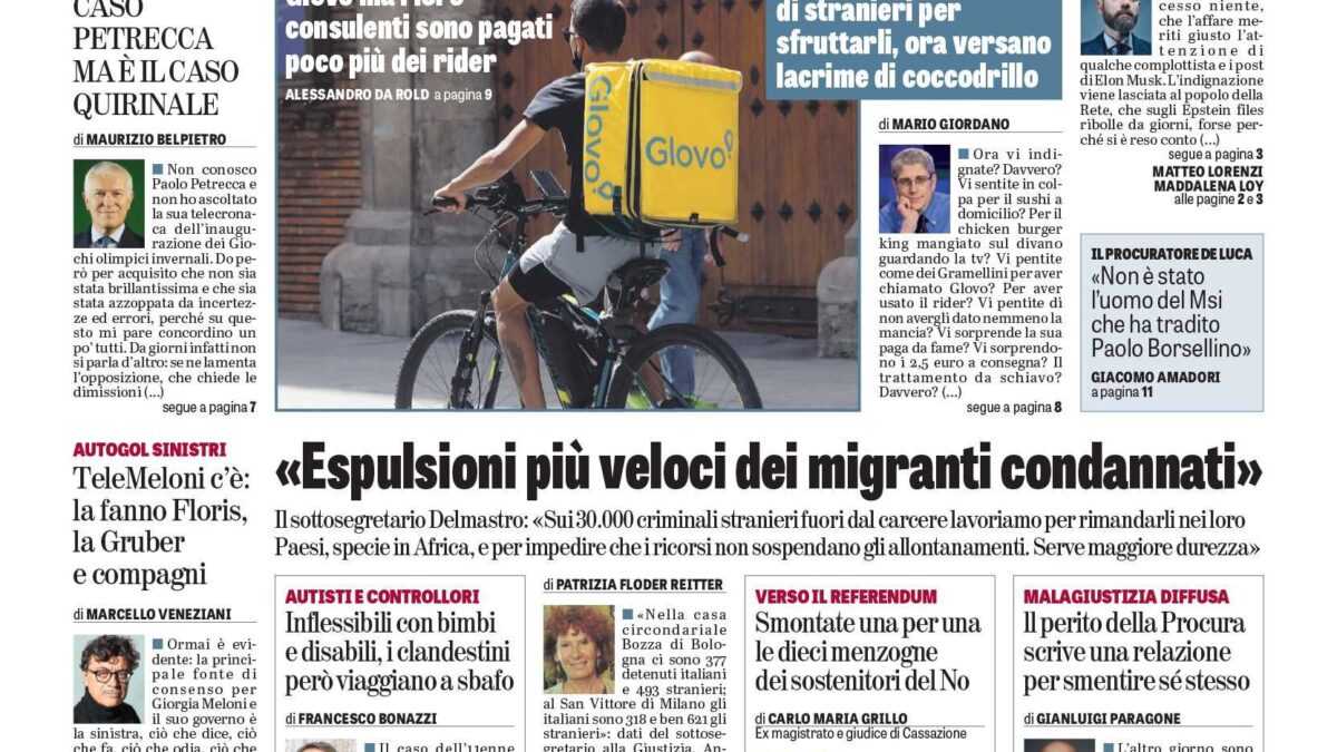 Oggi in edicola