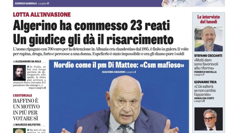 Oggi in edicola