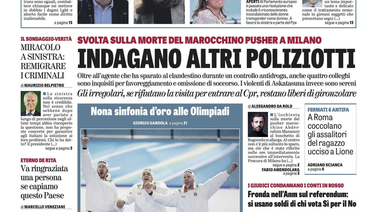 Oggi in edicola