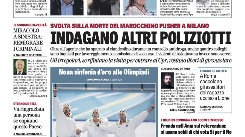 Oggi in edicola