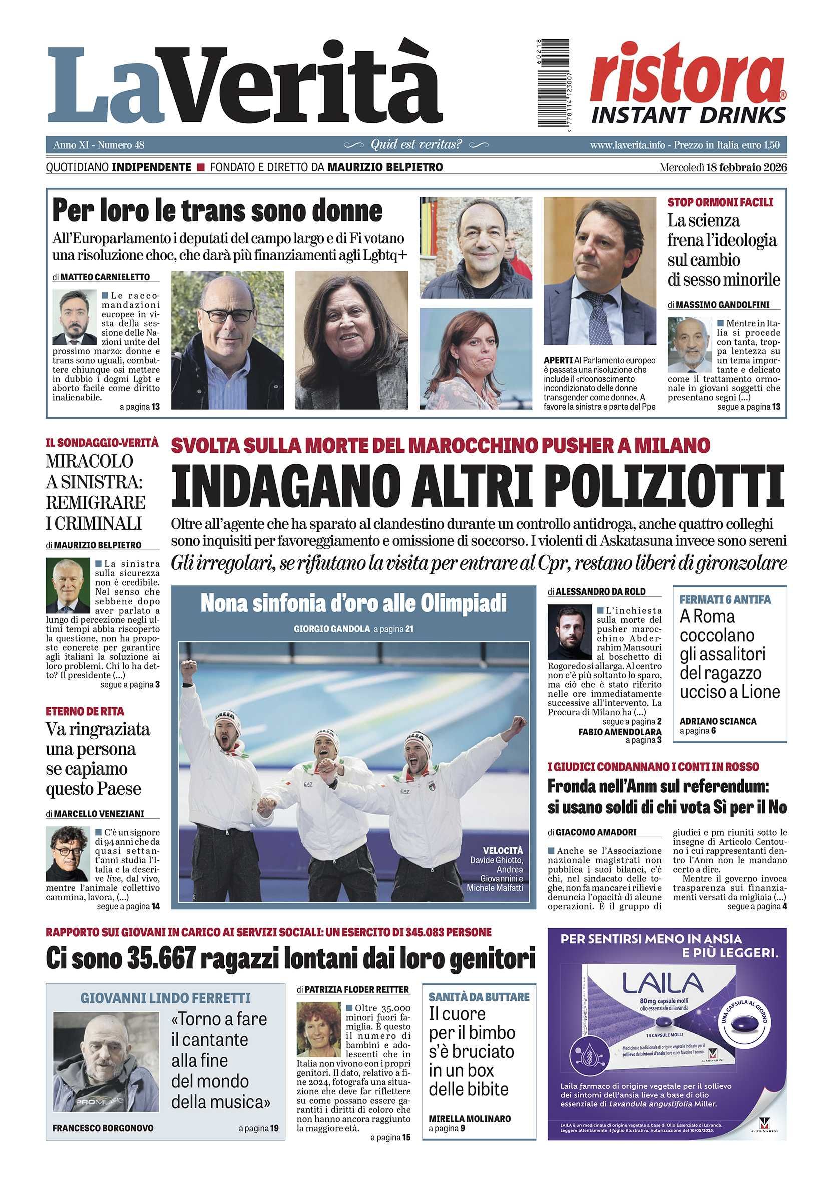 Oggi in edicola