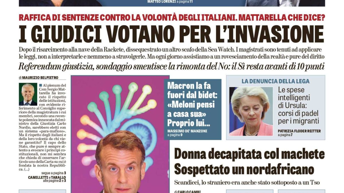 Oggi in edicola