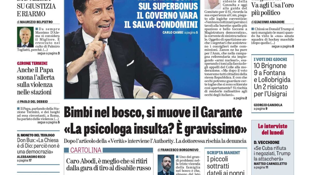 Oggi in edicola