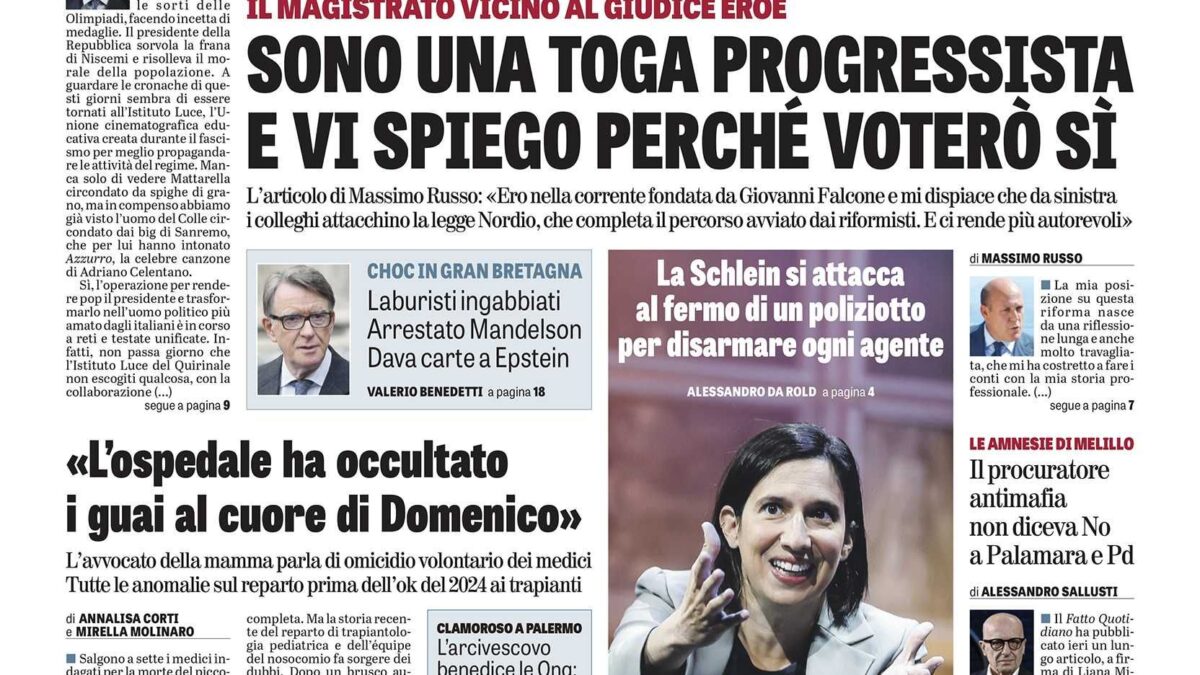 Oggi in edicola